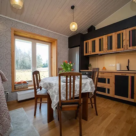 Authentic Estonian Wood Interior Apartment, Sunset Balcony Views, Lahemaa Daire Kolga